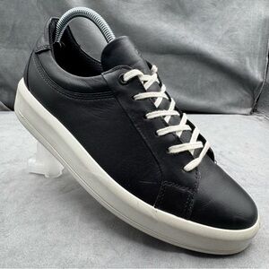 ECCO Women’s Soft 9 II Sneakers Women’s US Size 8 Black Leather White Sole